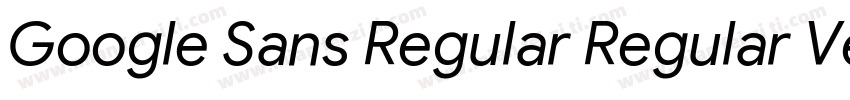 Google Sans Regular Regular Version字体转换